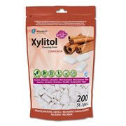 Miradent Xylitol kauwgom economy zak Kaneel, navulverpakking met 200 stuks