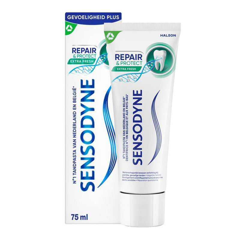 Sensodyne Repair&Protect Extra Fresh tandpasta, doosje en tube 75 ml