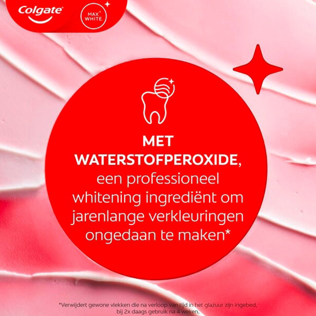 Colgate Max White Expert tandpasta met waterstofperoxide tegen jarenlange verkleuringen