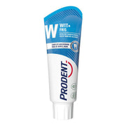Prodent Tandpasta WIT+FRIS tube met blauwe verpakking, effectief tegen vlekken