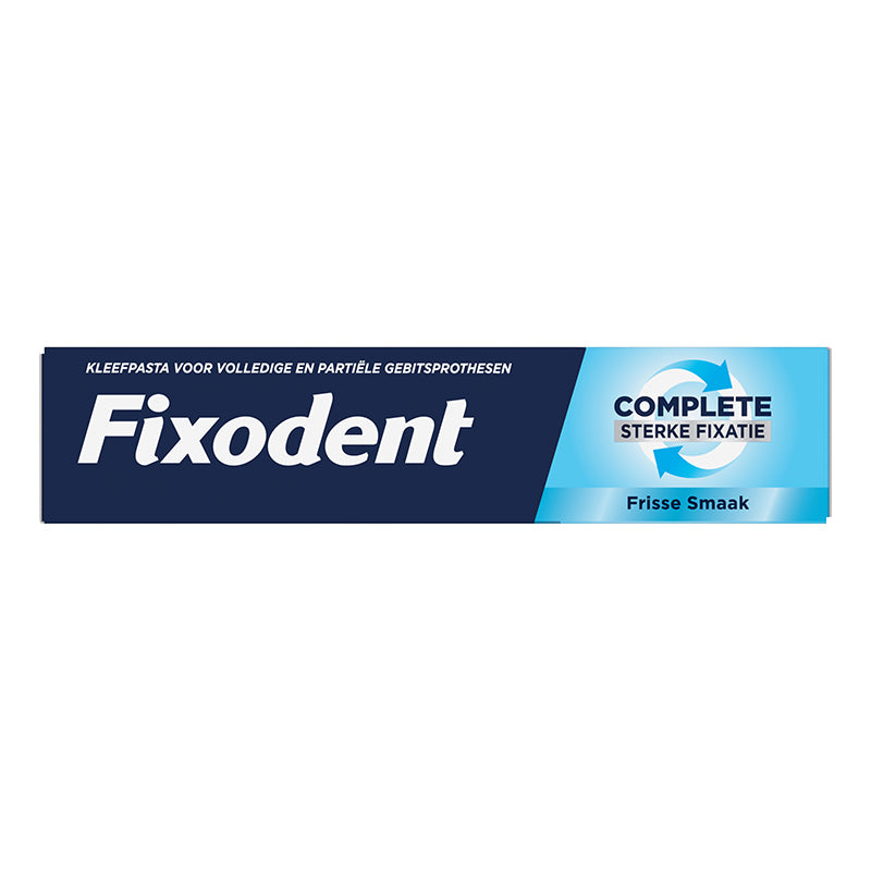 Fixodent kleefpasta Original extra forte verpakking met Complete sterke fixatie en frisse smaak