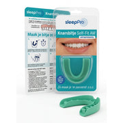SleepPro Knarsbitje Self-Fit Anti-microbieel AM groen bitje met verpakking