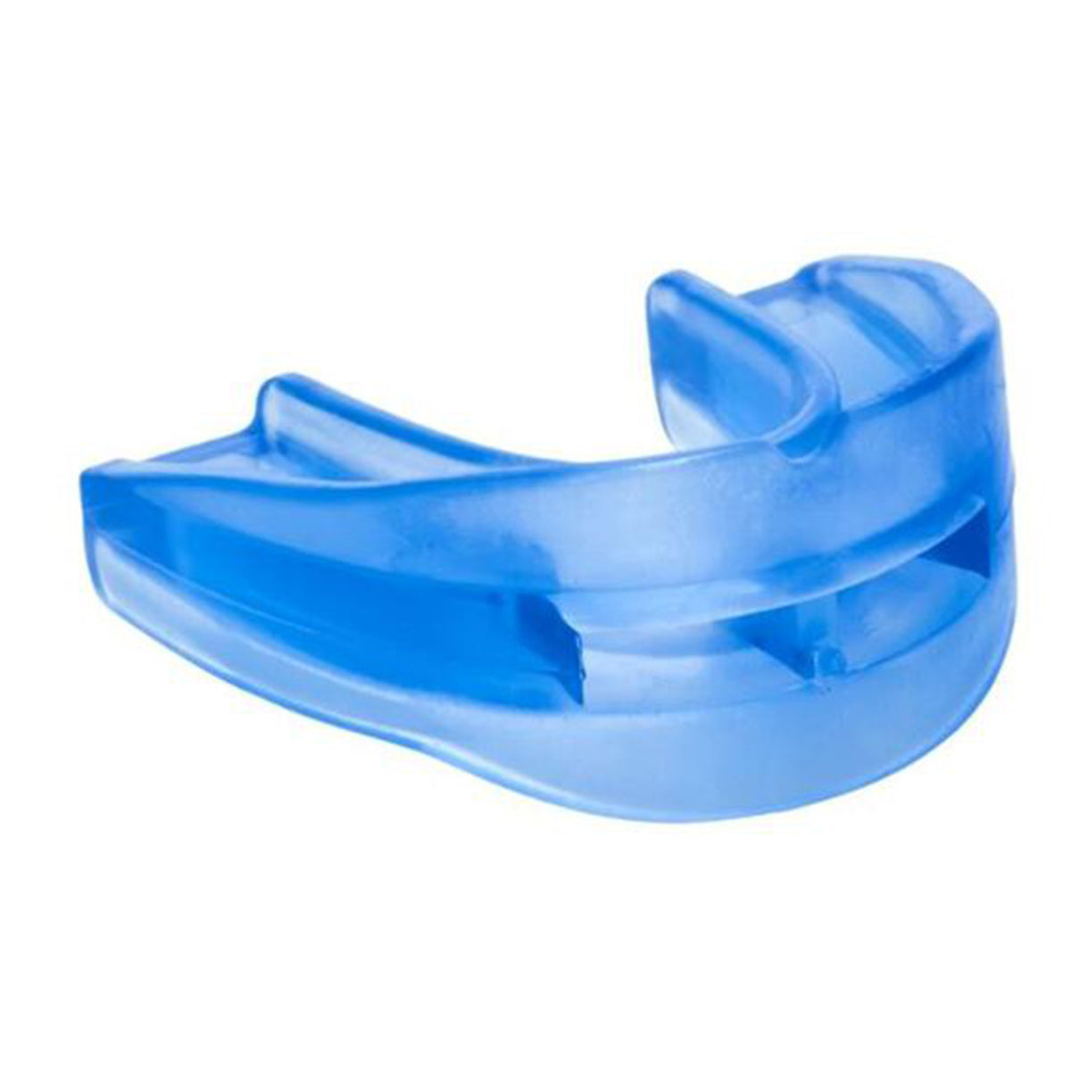 SleepPro Easifit Standard Snurkbeugel doorzichtig blauw kunststof mondstuk detailopname