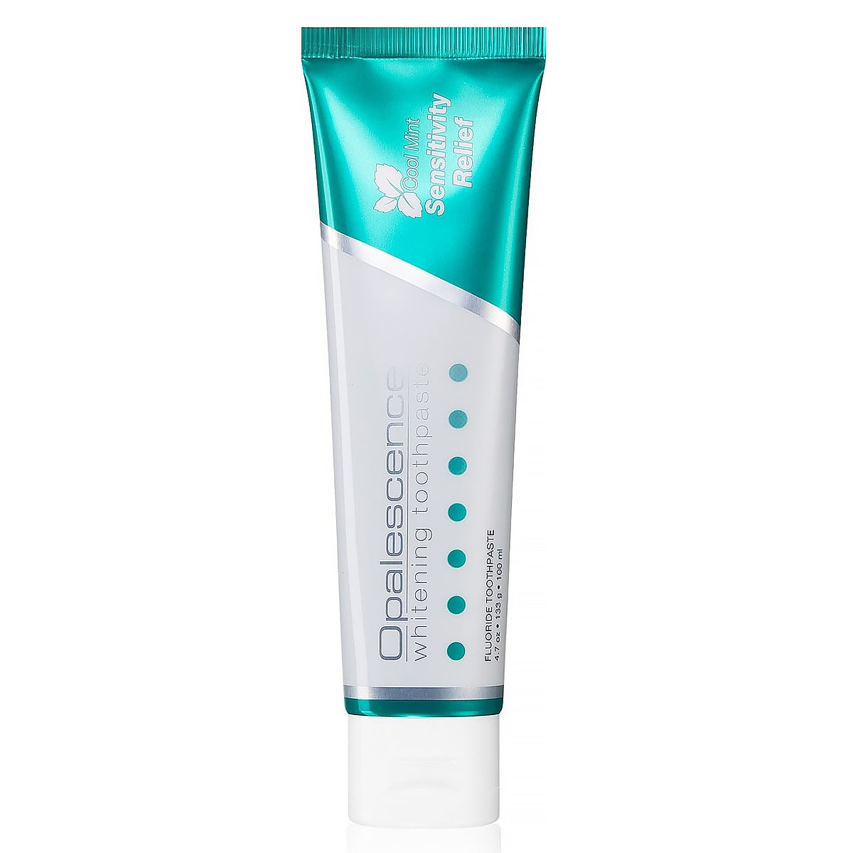 Opalescence Sensitivity whitening tandpasta tube in turquoise en wit met witte dop