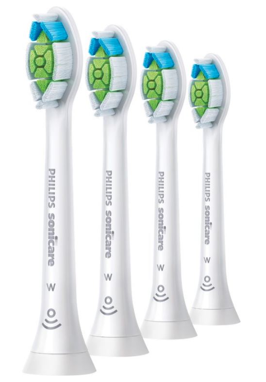 Sonicare W2 Optimal White HX6064/10 opzetborstels, set van vier los naast elkaar