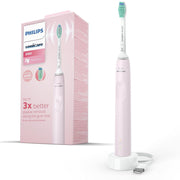 Sonicare 2100 elektrische tandenborstel roze met verpakking en oplaadstandaard