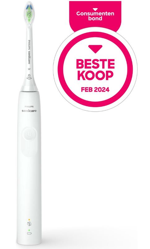 Sonicare 4100 elektrische tandenborstel wit met Consumentenbond Beste Koop label