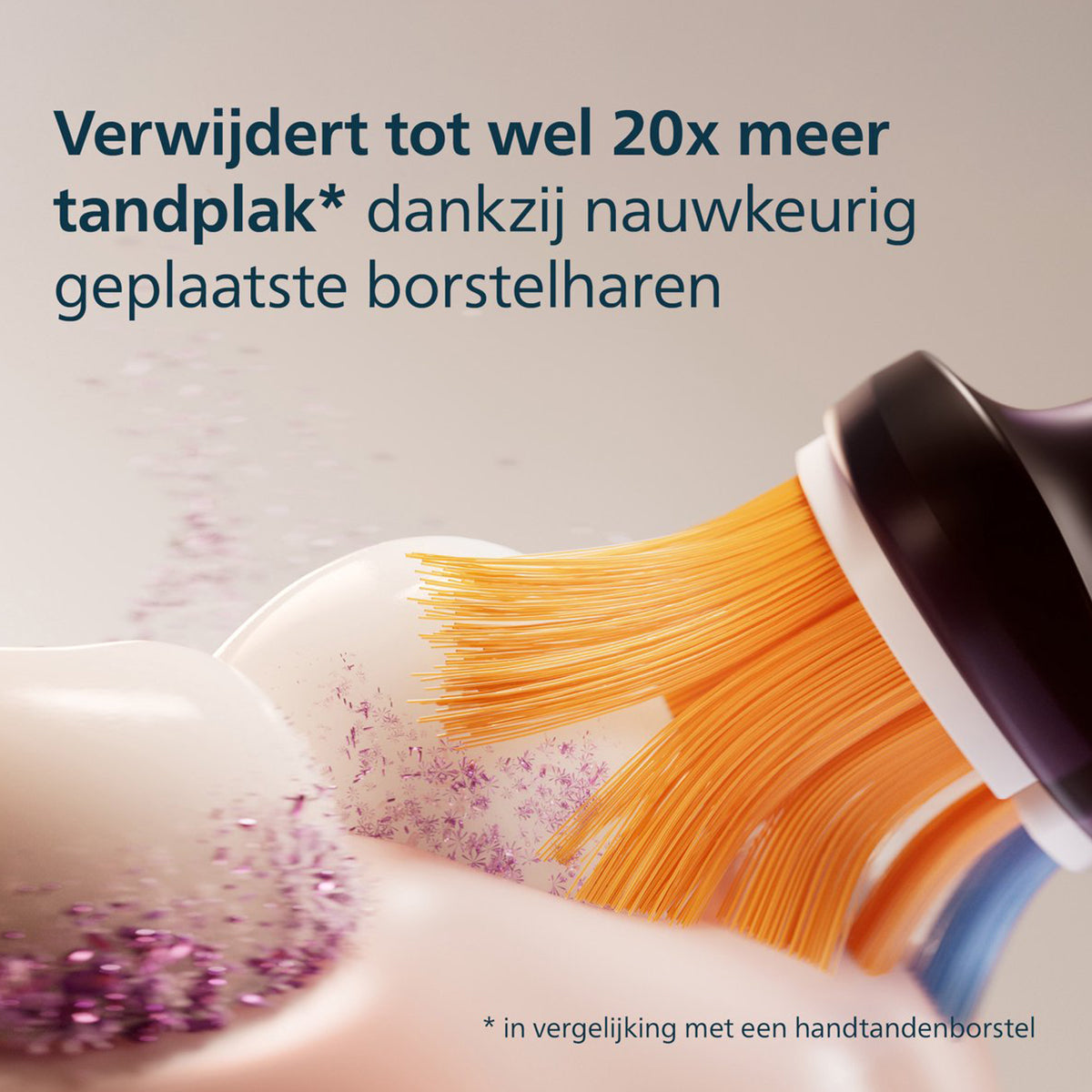 Sonicare A3 Premium AIO opzetborstel verwijdert tot 20x meer tandplak