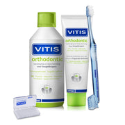 Vitis Orthodontic Starterkit met mondspoeling, tandpasta, tandenborstel en interdentale ragers