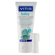 Vitis Baby Gel tube met dinosaurus en vingerborsteltje voor babytandjes