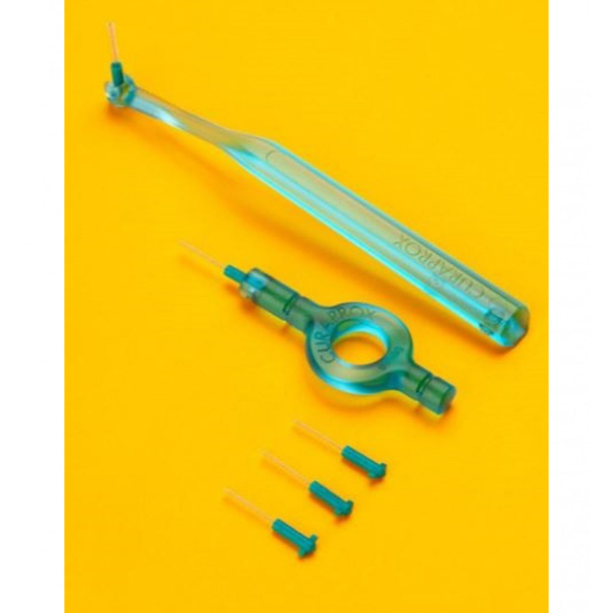 Curaprox CPS 06 Prime Start ragerhandvat met losse interdentale ragers los ernaast