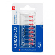 Curaprox CPS 07 Prime refill 0,7/2,5mm rood ragers in blisterverpakking van 8 stuks