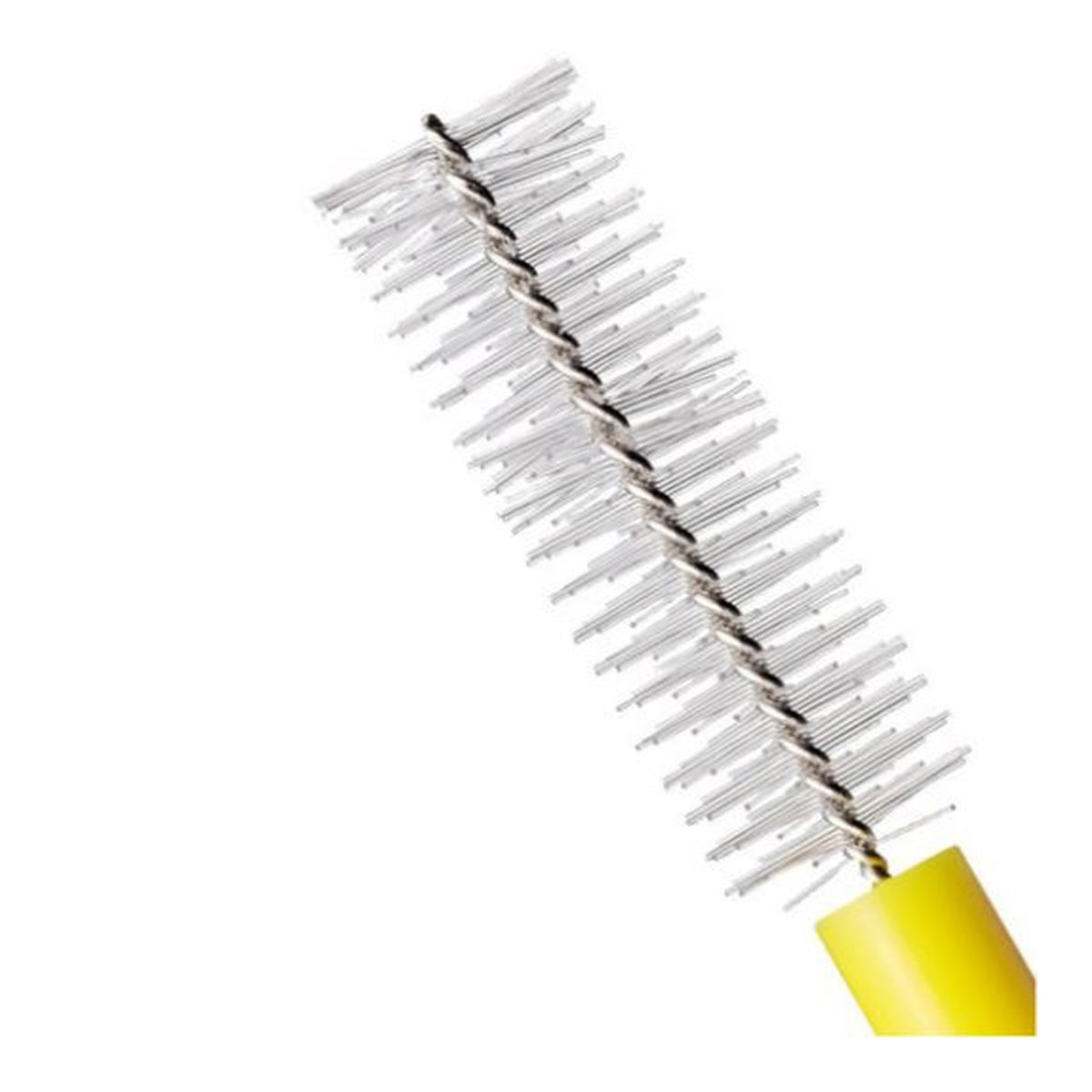 Curaprox CPS 09 Prime detailopname van de ragebol met gele steel