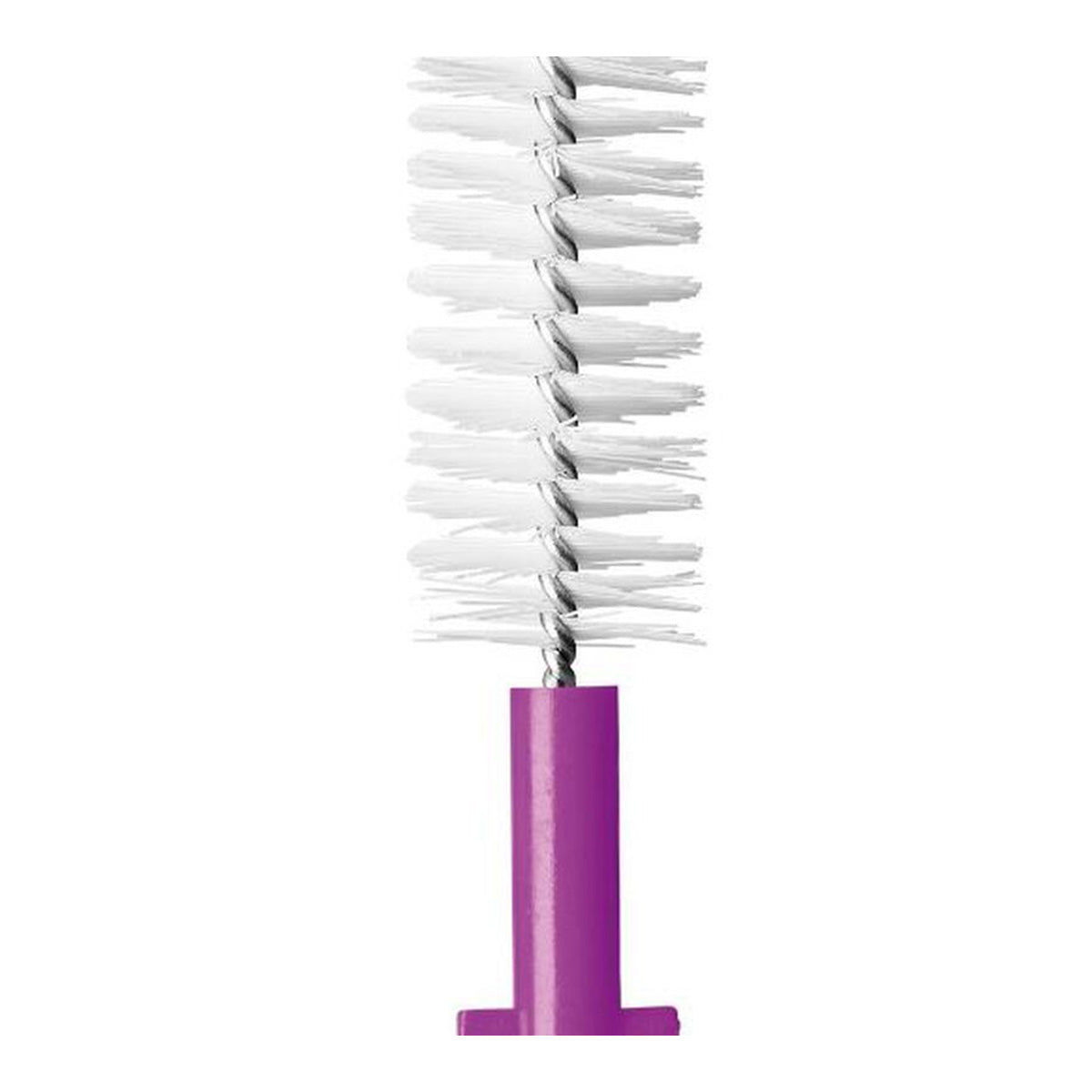 Curaprox CPS 406 Perio Start Fuchsia ragerkop met witte cilindrische borstelharen