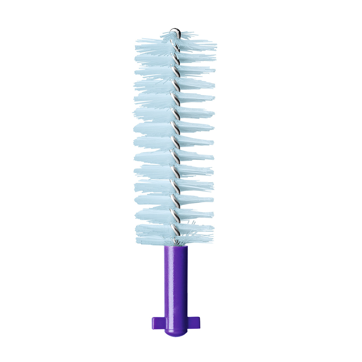 Curaprox CPS 408 Perio refill Deep Violet ragerkop met paarse steel in close-up