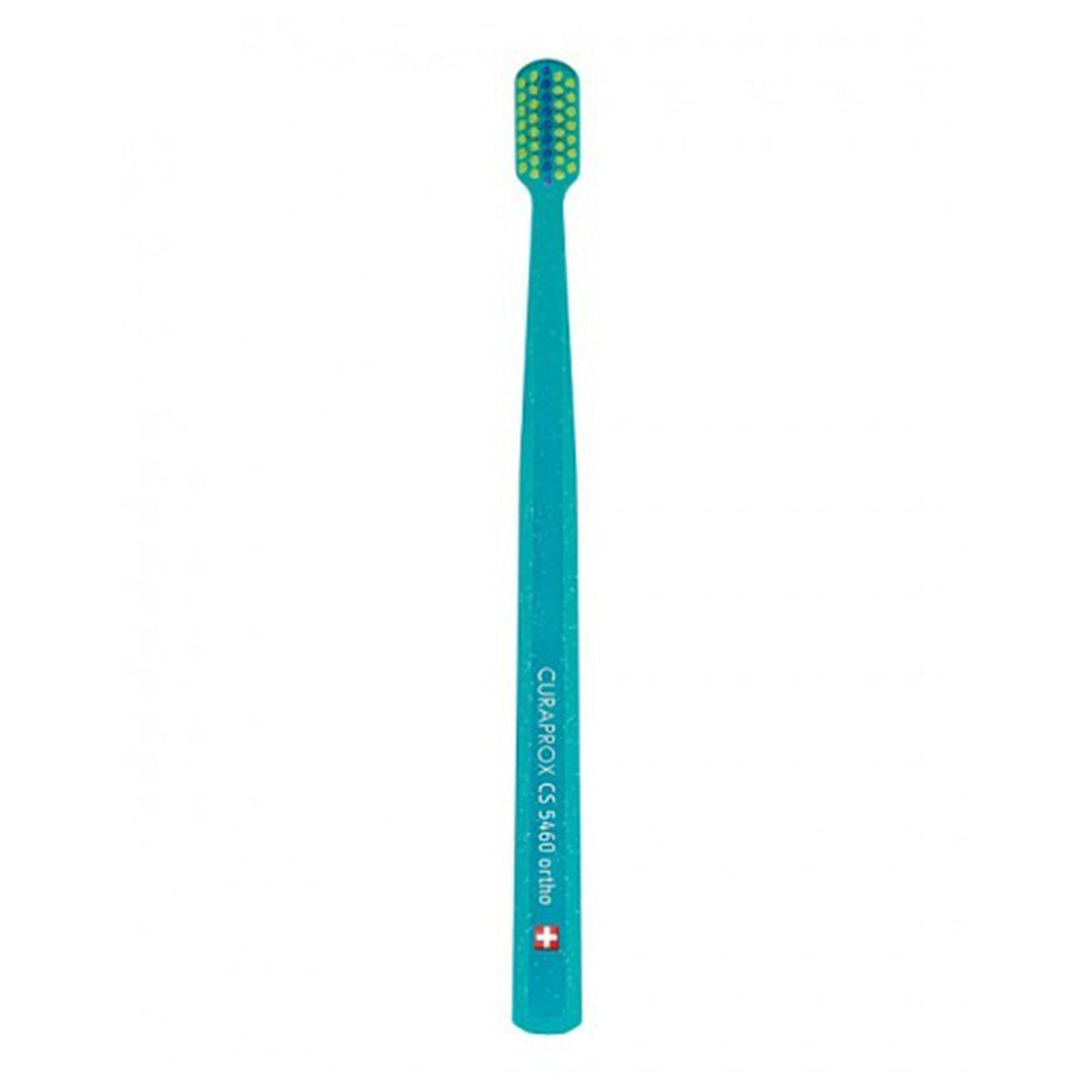 Curaprox Tandenborstel CS Ortho ultra soft, turquoise handvat met groene haren