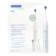 Curaprox Hydrosonic Pro sonische tandenborstel met verpakking en opzetborstels