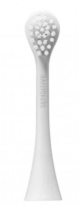 Curaprox Hydrosonic Pro Sensitive opzetborstel met witte haren detailweergave