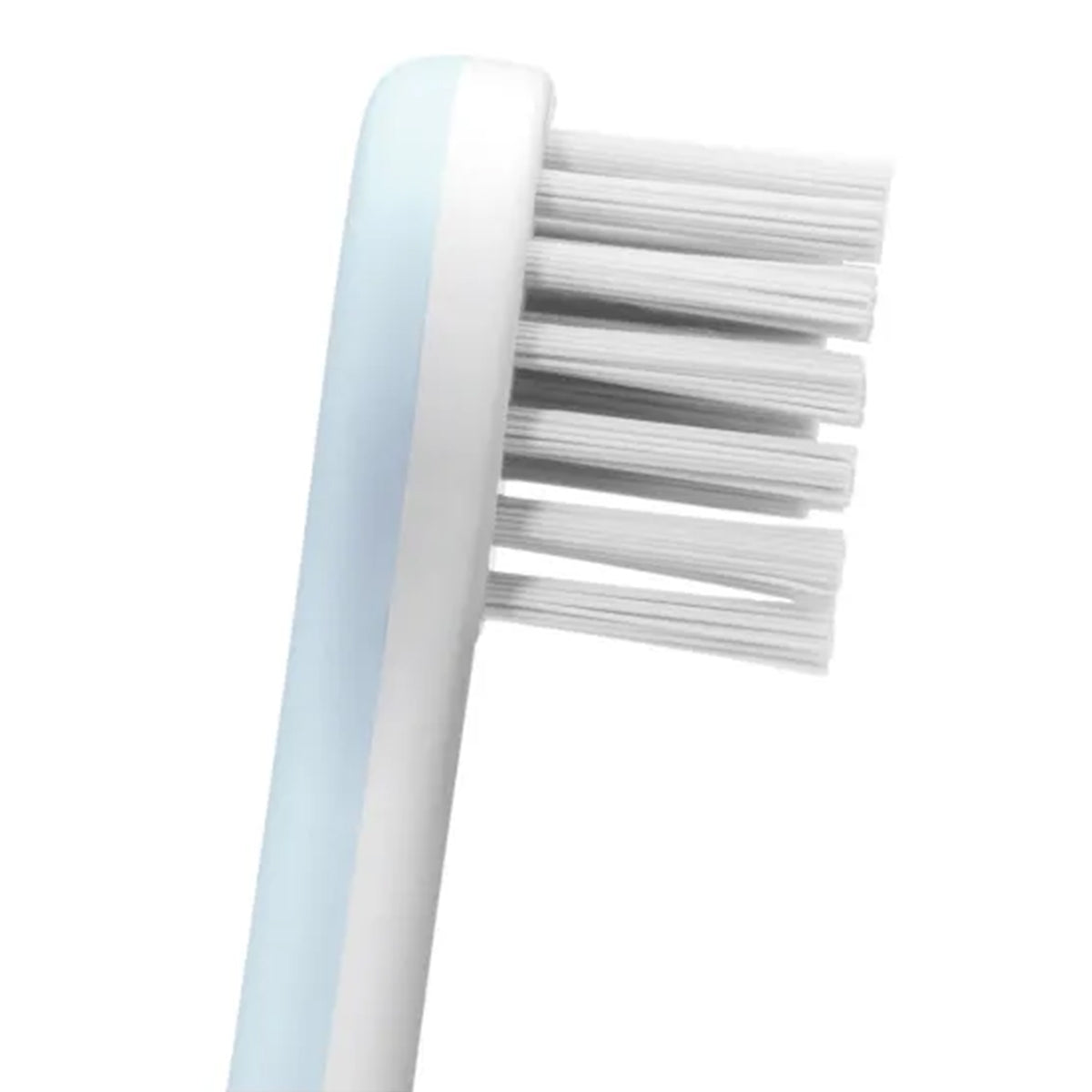 Curaprox Hydrosonic Easy sonische tandenborstel close-up van witte borstelharen en kop