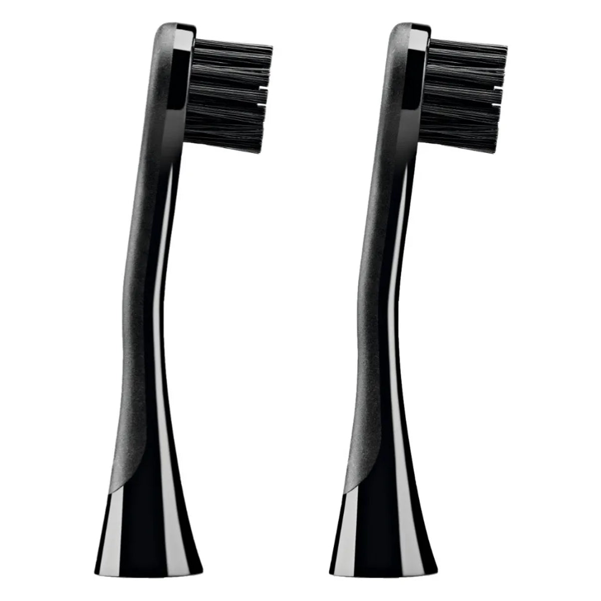 Curaprox Hydrosonic Black is White twee opzetborstels met zwarte haren