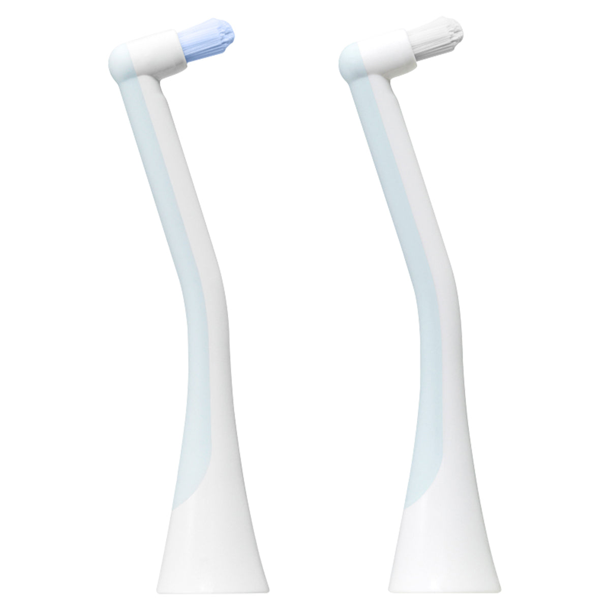 Curaprox Hydrosonic Pro opzetborstels Single Duo twee losse opzetstukken naast elkaar