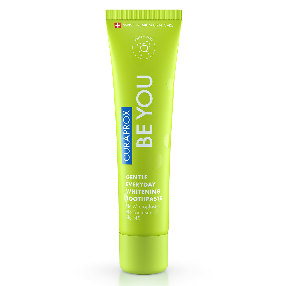 Curaprox BE YOU tandpasta appel/aloe vera groene tube met dop