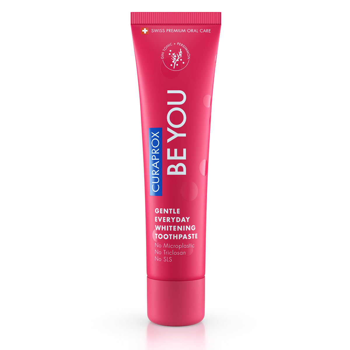 Curaprox BE YOU tandpasta gin tonic/sharon fruit, roze tube rechtop