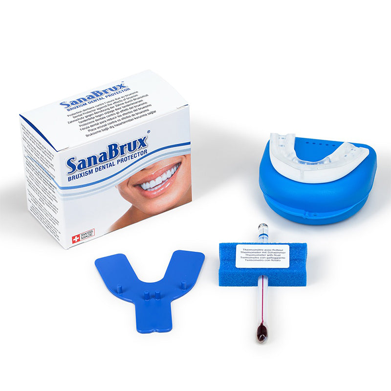 SanaBrux Bruxism Dental Protector met doosje, bewaarbox, bitje en applicatorstaafje