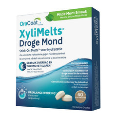 XyliMelts Droge Mond milde munt tabletten