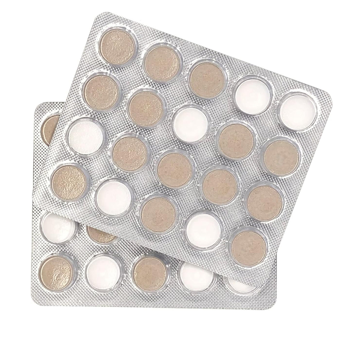 OraCoat XyliMelts Droge Mond milde munt tabletten in blisterverpakkingen close-up