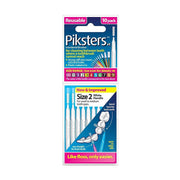Piksters ragers Size 2 wit, verpakking 10 stuks met maatinstructies