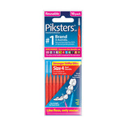 Piksters ragers Size 4 rood verpakking met 10 stuks interdentale ragers