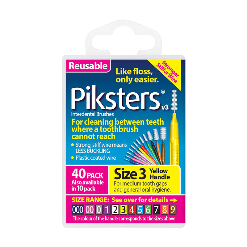 Piksters ragers Size 3 geel verpakking 40 stuks reusable