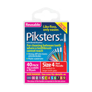 Piksters ragers Size 4 rood, verpakking 40 stuks interdentale ragers