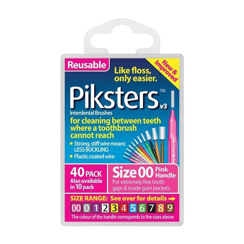 Piksters ragers Size 00 roze box verpakking met 40 stuks