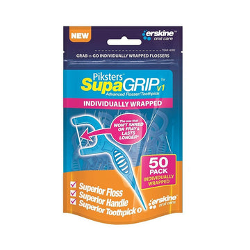 Piksters Supagrip Floss met houder verpakking 50 stuks individueel verpakt