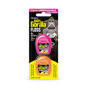 Piksters Gorilla Floss waxed x-strong twin-pack, roze en oranje verpakking met gorilla