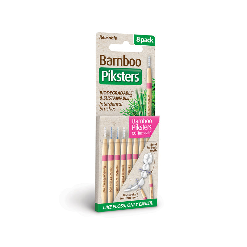 Bamboo Piksters ragers Size 00 XX-Fijn roze verpakking met 8 stuks