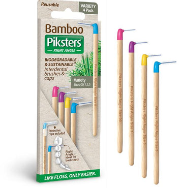 Piksters Bamboo ragers hoek Assorted verpakking met vier maten los ernaast