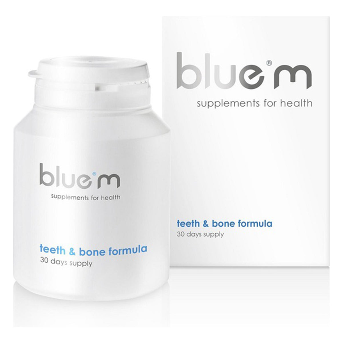 Bluem Teeth & Bone Formula pot met doosverpakking, 30 dagen supplementen