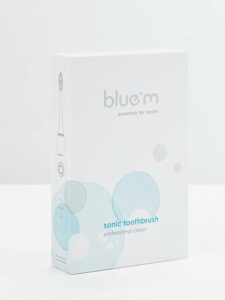 Bluem Sonic+ elektrische tandenborstel verpakking met tekst sonic toothbrush professional clean