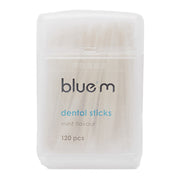 Bluem Dental sticks Mint verpakking met 120 tandenstokers, close-up