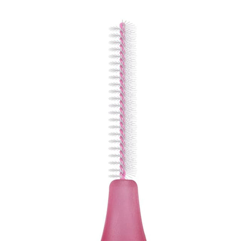 TePe Interdentale ragers Original roze 0,4mm detailopname van de haren