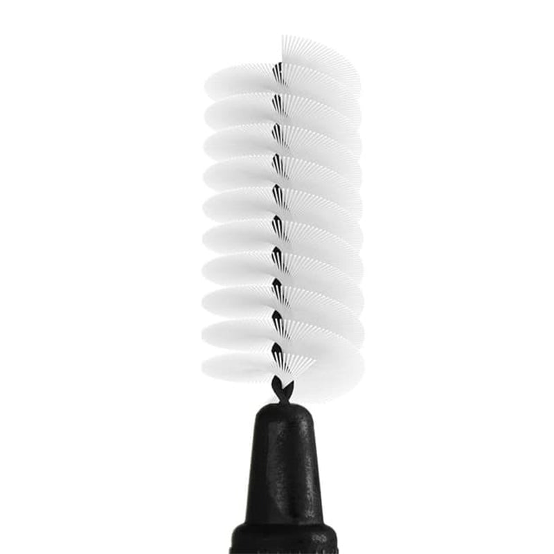 TePe Interdentale ragers Original zwart 1,5mm detailopname van de ragerborstel