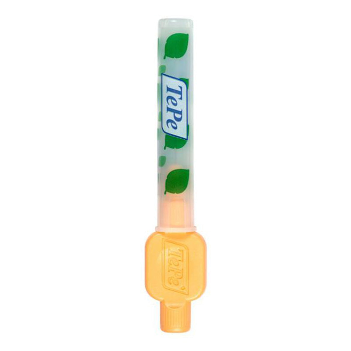 TePe Interdentale ragers X-soft oranje 0,45mm met beschermkap en groen bladmotief