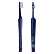 TePe Tandenborstel Select Compact X-Soft donkerblauw met witte haren, voor- en achterkant