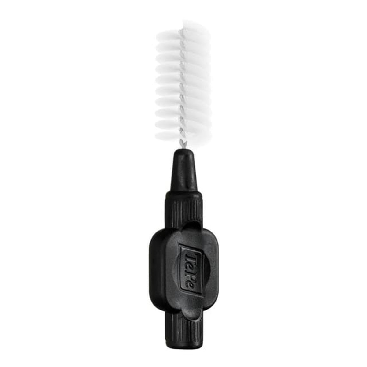 TePe Interdentale ragers Original zwart 1,5mm, close-up van witte ragerborstel
