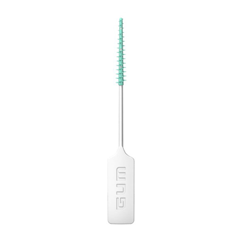 GUM Original White Travel kit interdentale rager met turquoise borsteltjes en witte handgreep