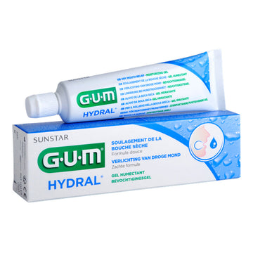 GUM Hydral bevochtigingsgel, tube en verpakking voor verlichting van droge mond