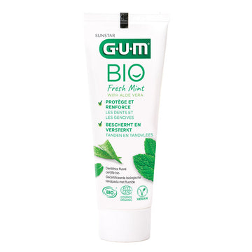 GUM BIO Fresh Mint tandpasta tube met aloë vera en muntblaadjes afbeelding